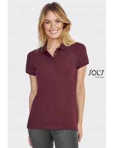 POLO DONNA A POIS A MANICA CORTA