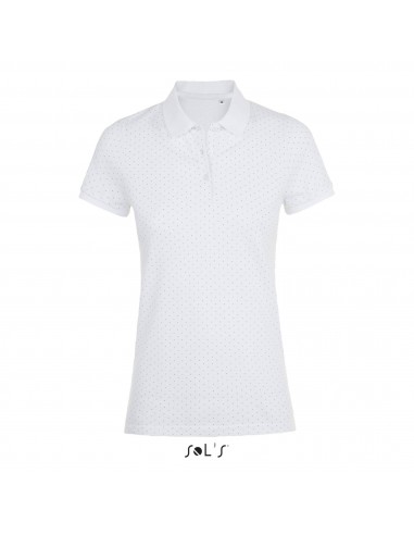 POLO DONNA A POIS A MANICA CORTA