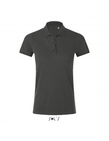 POLO DONNA A POIS A MANICA CORTA