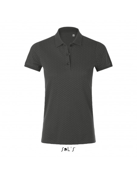 POLO DONNA A POIS A MANICA CORTA