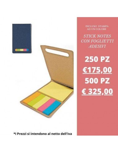PORTAMEMO CON FOGLIETTI ADESIVI