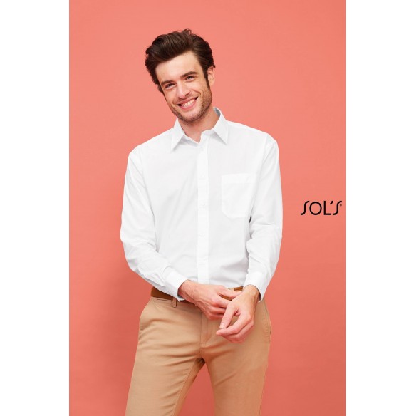 CAMICIA UOMO MANICA LUNGA POPELINE