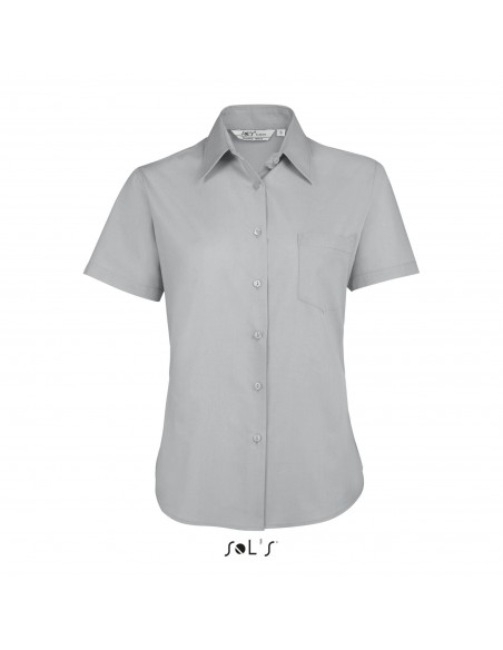 CAMICIA DONNA MANICA CORTA POPELINE