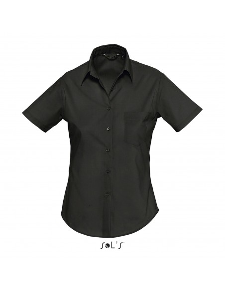 CAMICIA DONNA MANICA CORTA POPELINE