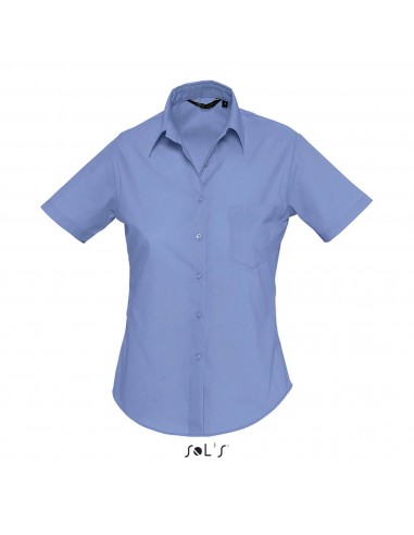 CAMICIA DONNA MANICA CORTA POPELINE