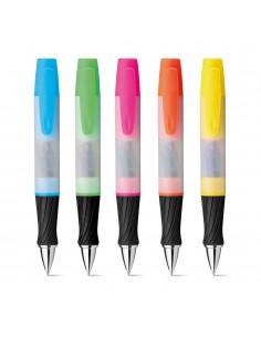 PENNA EVIDENZIATORE 2 IN 1 con GRAFFETTE COLORATE