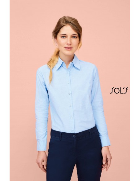 CAMICIA DONNA OXFORD MANICA LUNGA
