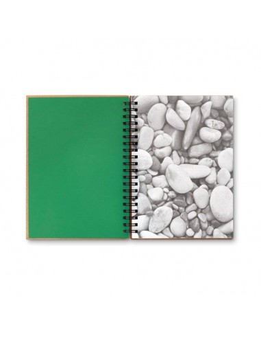 NOTES 70 FOGLI IN CARTA IN PIETRA & CATONE RICICLATO