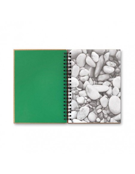 NOTES 70 FOGLI IN CARTA IN PIETRA & CATONE RICICLATO