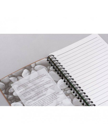 NOTES 70 FOGLI IN CARTA IN PIETRA & CATONE RICICLATO