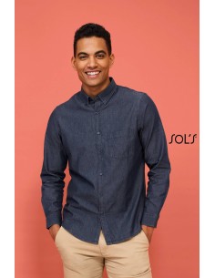 CAMICIA UOMO MANICA LUNGA IN DENIM