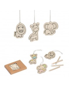 SET DI 3 SAGOME IN LEGNO DA COLOARE 2