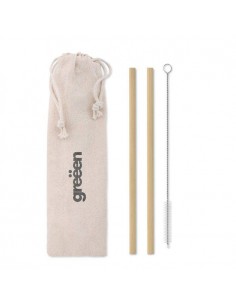SET 2 CANNUCCE DI BAMBOO RIUTILIZZABILI