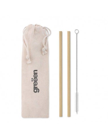 SET 2 CANNUCCE DI BAMBOO RIUTILIZZABILI