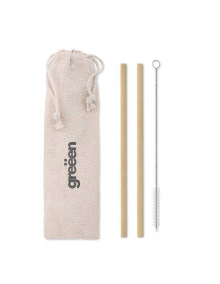 SET 2 CANNUCCE DI BAMBOO RIUTILIZZABILI