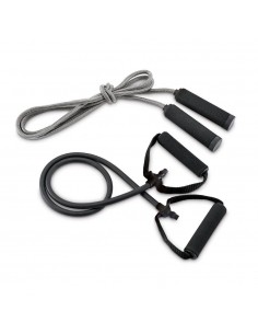 SET FITNESS CON ELASTICO E CORDA PER SALTARE 2