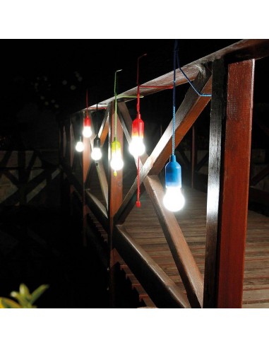 LAMPADA PORTATILE IN ABS E PP CON LED E CORDA