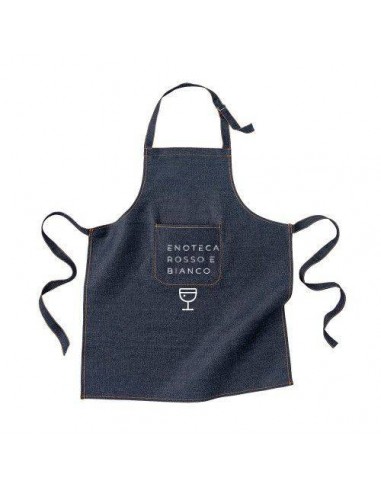 GREMBIULE IN COTONE EFFETTO JEANS