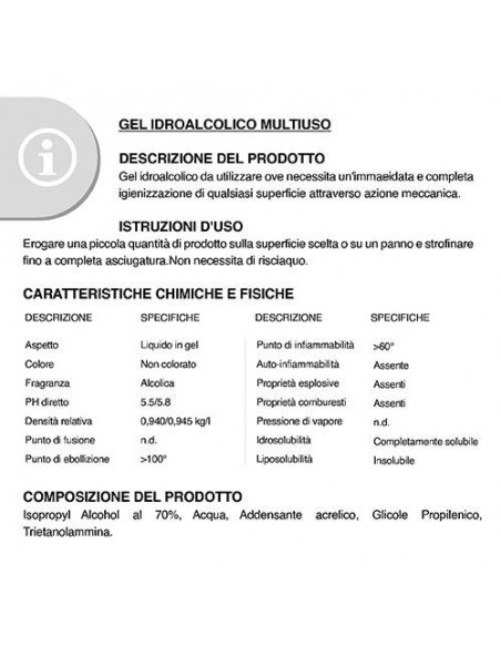 GEL LAVAMANI IN BUSTINA APRI/CHIUDI DA 50 ML cm 7,5x16