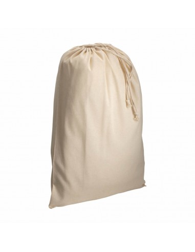 SACCHETTO IN COTONE NATURALE CON CHIUSURA A STROZZO CM15X20