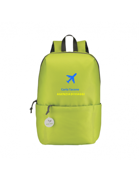 ZAINO PVC FREE CON 4 TASCHE E SPALLACCI IMBOTTITI