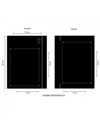 AGENDA GIORNALIERA CON ELASTICO CM 17X24