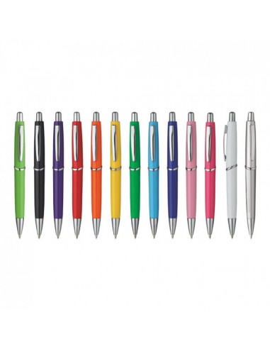 PENNA A SFERA PLASTICA CLIP IN METALLO