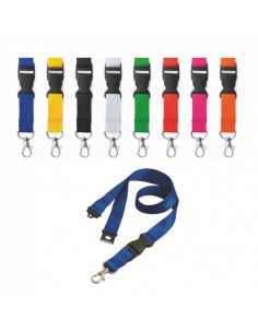 LANYARD CON GANCIO IN METALLO ESGANCIO ANTISOFFOCAMENTO