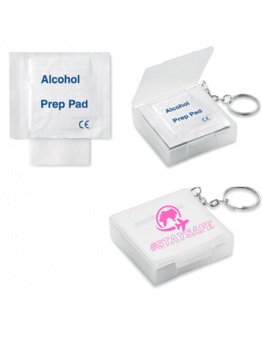 BOX CON 10 SALVIETTE UMIDIFICATE ALCOL AL 70%