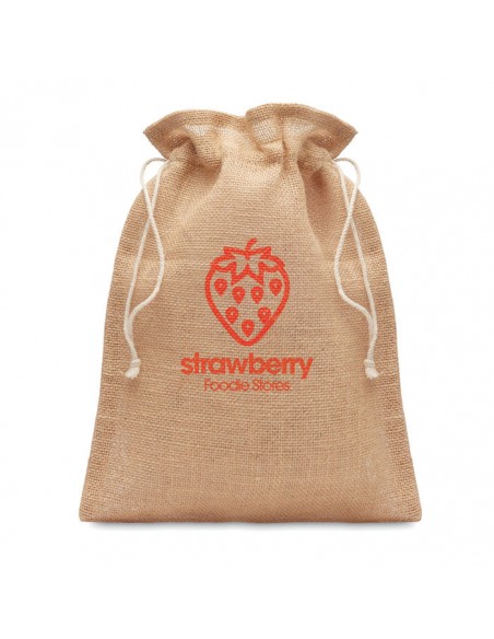 SACCA IN JUTA CON CORDINO CM 14X22