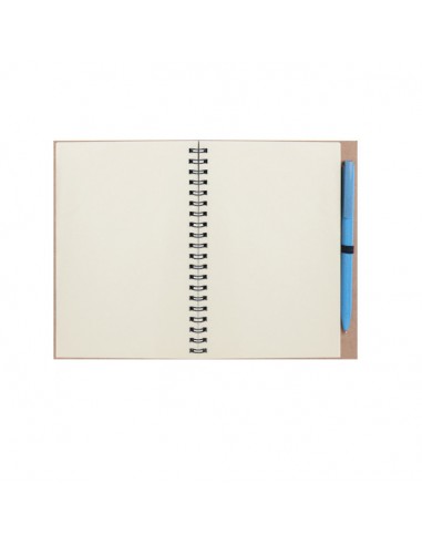 NOTES IN SPIRALE E PENNA IN PAGLIA DI FRUMENTO