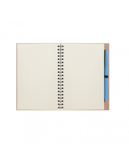 NOTES IN SPIRALE E PENNA IN PAGLIA DI FRUMENTO