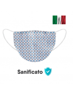 Mascherina fantasia  100%cotone made in italy 2