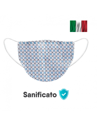 Mascherina fantasia  100%cotone made in italy