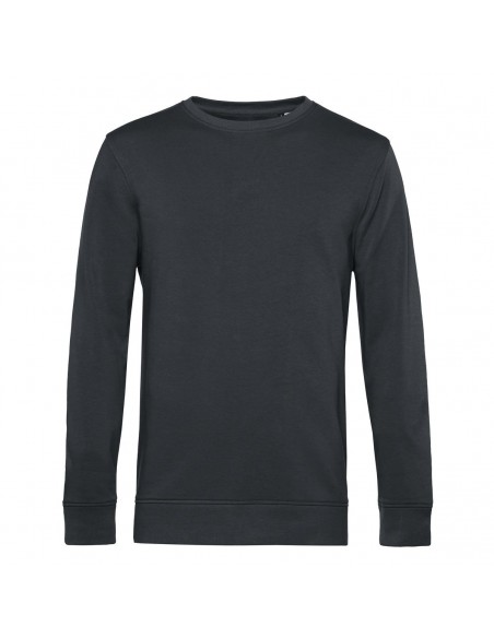 FELPA GIROCOLLO IN COTONE RICICLATO CERTIFICATO