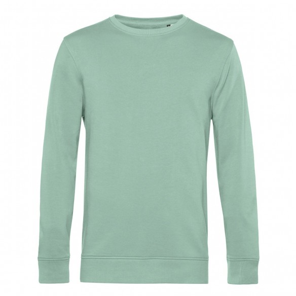 FELPA GIROCOLLO IN COTONE RICICLATO CERTIFICATO