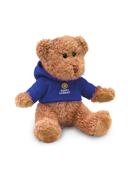 PELUCHE ORSACCHIOTTO CON T-SHIRT CON CAPPUCCIO