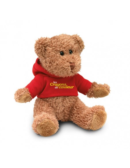 PELUCHE ORSACCHIOTTO CON T-SHIRT CON CAPPUCCIO