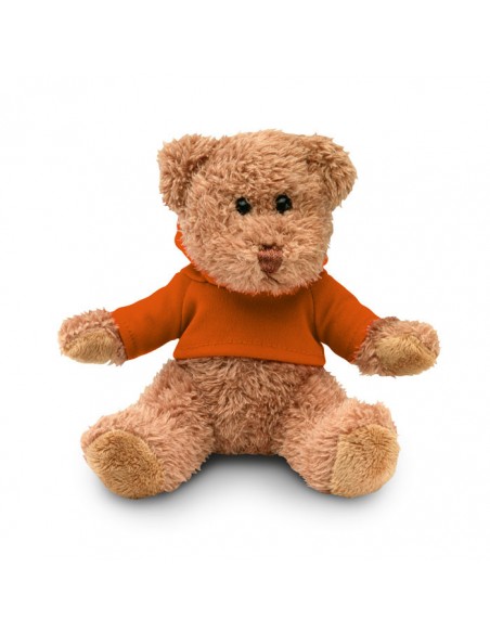 PELUCHE ORSACCHIOTTO CON T-SHIRT CON CAPPUCCIO