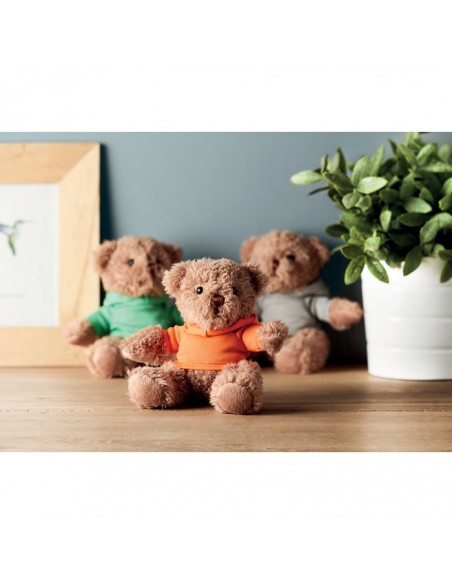 PELUCHE ORSACCHIOTTO CON T-SHIRT CON CAPPUCCIO