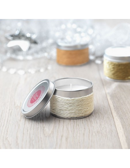 CANDELA PROFUMATA IN CONFEZIONE DI LATTA