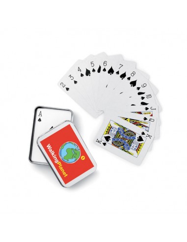 CARTE DA GIOCO FRANCESI IN CONFEZIONE IN LATTA
