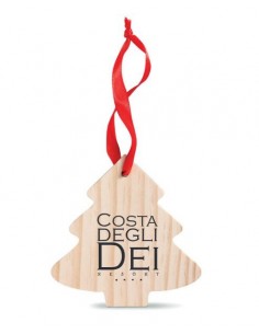 DECORAZIONE NATALIZIE IN LEGNO STELLA