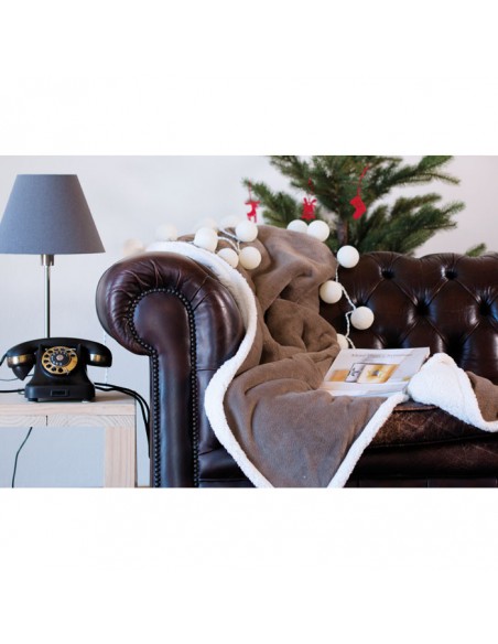 COPERTA IN PILE 200 GR CON STRATO IN SHERPA