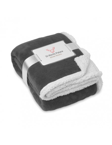 COPERTA IN PILE 200 GR CON STRATO IN SHERPA