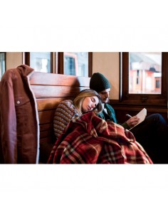 COPERTA DA VIAGGIO A QUADRI IN PILE E RPET 2