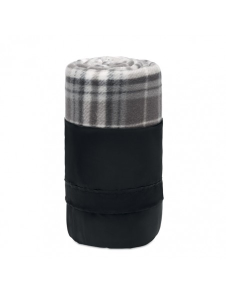 COPERTA DA VIAGGIO A QUADRI IN PILE E RPET