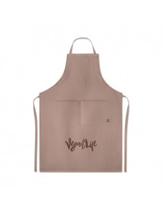 GREMBIULE DA CUCINA CON 2 TASCHE IN 100% CANAPA 2