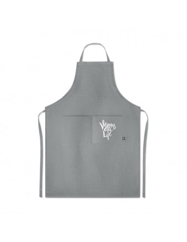 GREMBIULE DA CUCINA CON 2 TASCHE IN 100% CANAPA