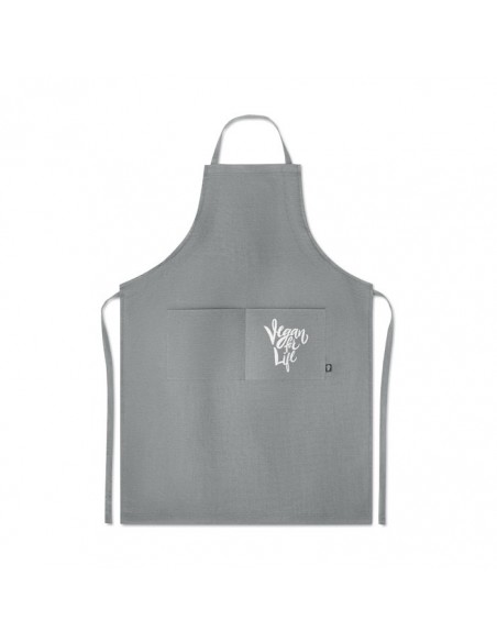 GREMBIULE DA CUCINA CON 2 TASCHE IN 100% CANAPA
